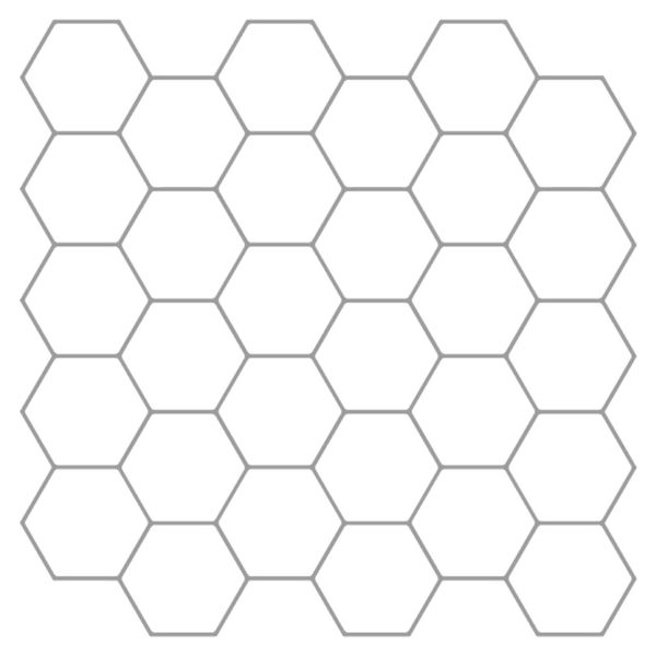 vidaXL Hexagónová dlažba 10 pcs Biela šedá 30 x 30 cm Polyuretán a PET