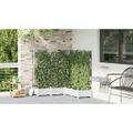vidaXL Záhradný kvetináč 5 ks Biela 120 x 120 x 125,5 cm PP
