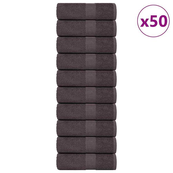 vidaXL Utierky na umývanie FROGN 50 ks antracitové 15x21 cm 360 g/m²