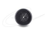Gumená priechodka kábla okrúhla ? 22 mm čierna