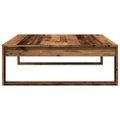 vidaXL Konferenčný stolík staré drevo 100x100x35cm drevotrieska