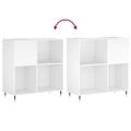 vidaXL Skrinka na platne biela 84,5x38x89 cm kompozitné drevo