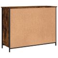 vidaXL Komoda dymový dub 100x35x75 cm kompozitné drevo
