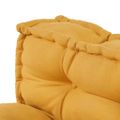 vidaXL Vankúš na paletový gauč 2 pcs Žltá 120 x 80 x 38 cm Látka