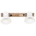 vidaXL Industriálna nástenná lampa biela 45x25 cm E27