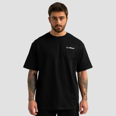 Tričko Oversized Limitless Black - GymBeam, veľkosť M, veľkosť oblečenia M