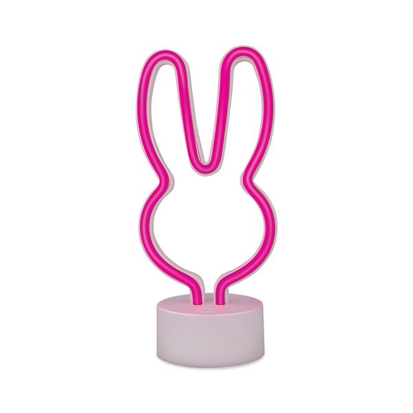 Neónové LED na stojane RABBIT ružové USB-C FSC-10 Forever Light