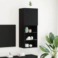 vidaXL Zostava TV skriniek 40,5 x 30 x 102 cm Čierny dub