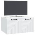 vidaXL Nástenná TV skrinka Biela 59,5 x 41 x 30 cm Kompozitné drevo