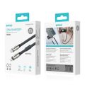 BWOO pútkový kábel USB-C - Lightning 0,3m 27W s popruhom
