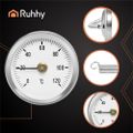 Teplomer bimetalový príložný Ruhhy 26557, 63mm Teploměr bimetalový příložný Ruhhy 26557, 63mm