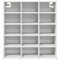 vidaXL Skriňa na topánky 77,5 x 30 x 83,5 cm Kompozitné drevo Biela