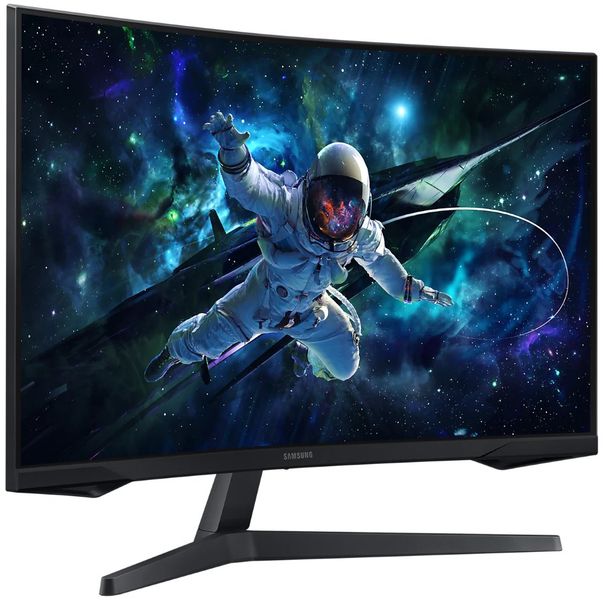Samsung Odyssey/G55C/32"/VA/QHD/165Hz/1ms/Black/2R LED monitor, herní, prohnutý, 31,5", VA, 2560×1440, 16:9, 165Hz, 1ms, 300cd/m2, 2500:1, HDMI, DisplayPort, VESA, en. tr. G, cerný