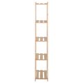 vidaXL Úložný regál s 5 policami 80x28,5x170 cm borovicový masív