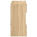 vidaXL TV nástenná skrinka s LED svetlami dub sonoma 58,5x30x60,5 cm