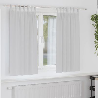 vidaXL Záclony na zatemnenie s krúžkami 2 pcs Bledá šedá 175 x 140 cm