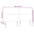 vidaXL Čelo postele hnedé 200x5x118/128 cm umelá koža