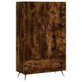 vidaXL Vysoká skrinka dymový dub 69,5x31x115 cm kompozitné drevo