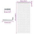 vidaXL Záves na dvere 90x212 cm hliník