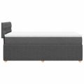 vidaXL Boxspring posteľ s matracom tmavosivá 100x200 cm látka