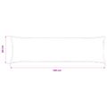 vidaXL Poťah na podložku 2 ks HOUTEN Krémová 40 x 145 cm manšestr
