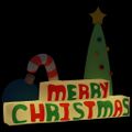 vidaXL Nafukovacia dekorácia "Merry Christmas" s LED diódami 197 cm