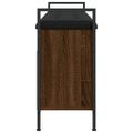 vidaXL Lavička na topánky hnedý dub 105,5x32x57,5 cm kompozitné drevo
