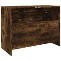vidaXL Umývadlová skrinka dymový dub 78x37x59 cm kompozitné drevo