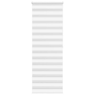 vidaXL Zebra roleta biela 75x200 cm šírka látky 70,9 cm polyester