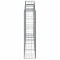 vidaXL Oblúkové gabionové koše 9 ks 300x30x120/140 cm pozink. železo