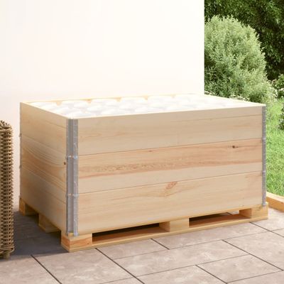 vidaXL Paletové nástavce 3 ks 80x120 cm borovicový masív