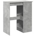 vidaXL Barový stôl s policami betónový 90x47,5x103,5 cm kompoz. drevo