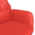 vidaXL Relaxačné kreslo červené umelá koža