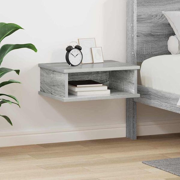vidaXL Nočný stolík Sivý Sonoma 40 x 31 x 15 cm Kompozitné drevo