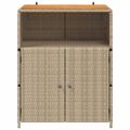 vidaXL Skrinkový Béžová 70 x 50 x 87 cm Polyester a Roly Rattan