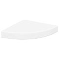 vidaXL Plávajúce rohové police 2 ks, biele 25x25x3,8 cm, MDF