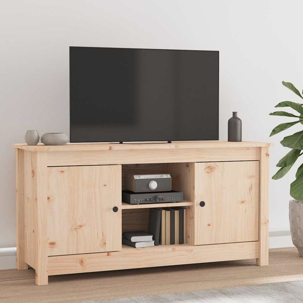 vidaXL TV skrinka 103x36,5x52 cm masívna borovica