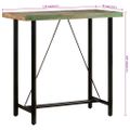vidaXL Barový stôl 110x55x107 cm masívne recyklované drevo a železo