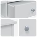 vidaXL Sada toaletného stolíka FAUSKE 2 ks Biela 100 x 50 x 103,5 cm