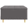 vidaXL Ottoman s Úložným Priestorom Biely 80 x 80 x 45 cm Umelá koža