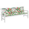 vidaXL Podložky na záhradnú lavičku 2 ks farebné 200x50x7 cm látka