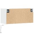 vidaXL TV nástenná skrinka s LED svetlami biela 80x31x38 cm
