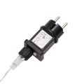 vidaXL Vianočné svetlo so zemným hrotom a LED skladacie červené 57 cm