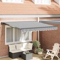 vidaXL Rám markízy Antracitová a biela 300 x 250 cm