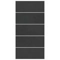 vidaXL Podložka pod bazén 550 x 280 x 0,1 cm Obdĺžnikový Čierna