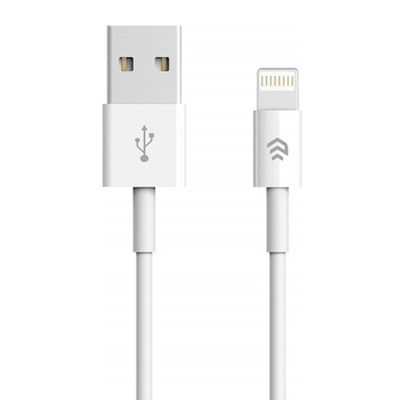 Kábel Devia Smart EC080 USB - Lightning 1,0 m 2,1A biely