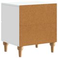 vidaXL Nočný stolík 2 ks Biela 43 x 34,5 x 48 cm Kompozitné drevo