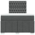 vidaXL Boxspring posteľ s matracom, tmavosivá 120x190 cm, látka