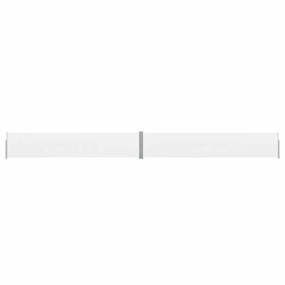 vidaXL Zaťahovacia bočná markíza na terasu 140x1200 cm, krémová