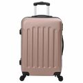 vidaXL Kufor so zámkom 3 ks Ružové zlato 50 x 31 x 78 cm ABS plast